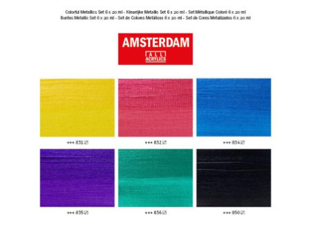 ROYAL TALENS Peinture acrylique AMSTERDAM Colorful Metallic