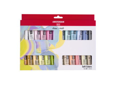 ROYAL TALENS Peinture acrylique AMSTERDAM Couleurs douces