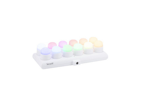 Securit Set de bougies LED rechargeables AMSTERDAM, RVB
