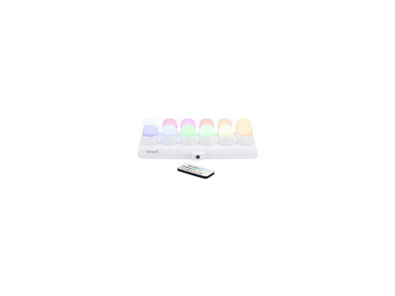 Securit Set de bougies LED rechargeables AMSTERDAM, RVB
