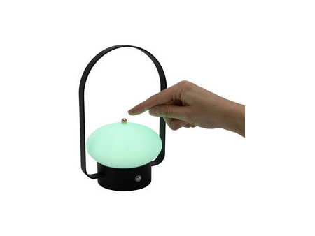 Securit Lampe de bureau à LED rechargeable BARCELONA, noir