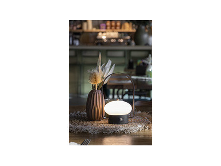 Securit Lampe de bureau à LED rechargeable BARCELONA, noir