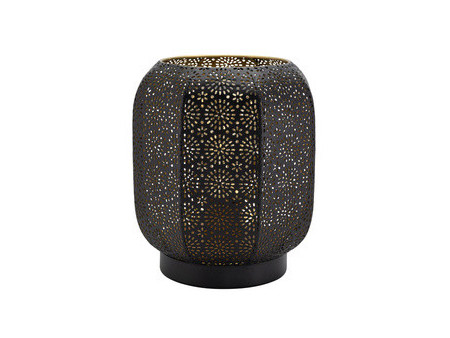 Securit Lampe de bureau LED rechargeable MARRAKECH, noir/or