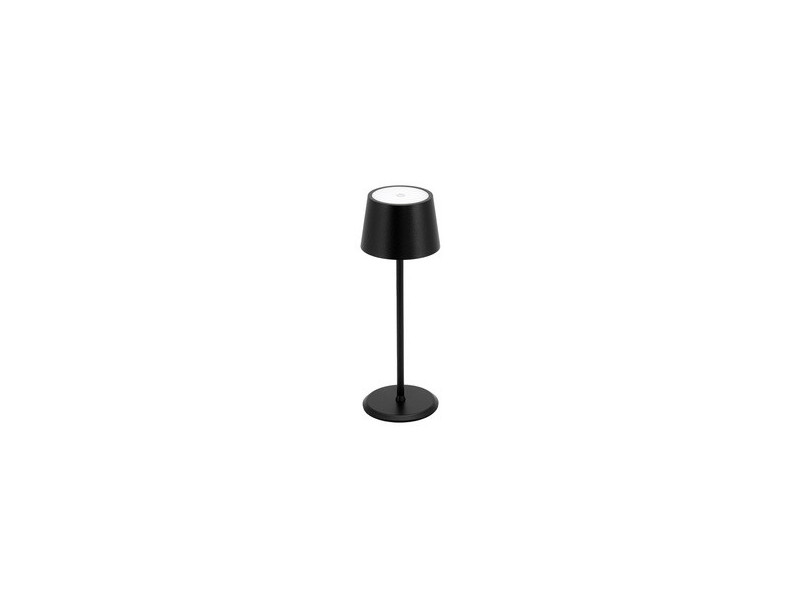 Securit Lampe de bureau LED rechargeable MONTE CARLO, noir