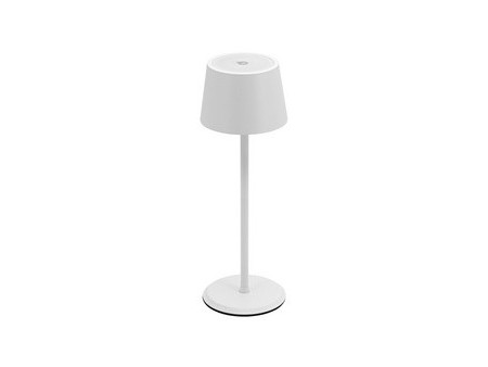 Securit Lampe de bureau LED rechargeable MONTE CARLO, blanc