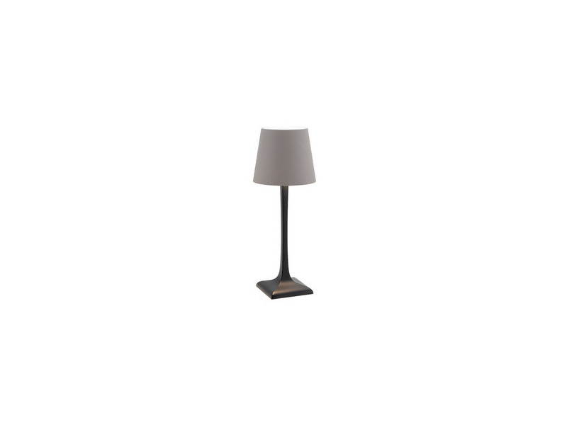 Securit Lampe de bureau LED rechargeable MILAN, noir/taupe