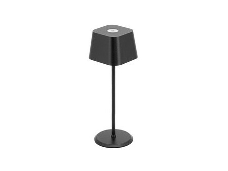 Securit Lampe de bureau LED rechargeable MALTE, noir