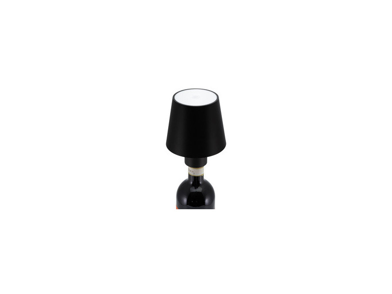 Securit Lampe sur bouteille LED rechargeable PARIS, noir
