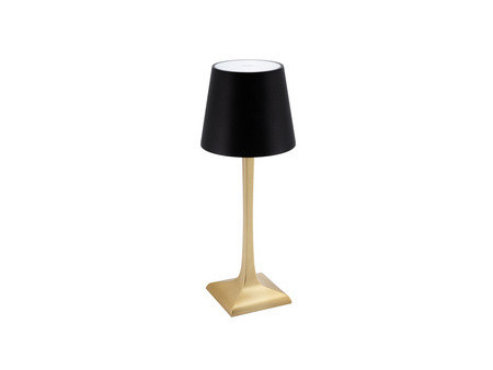 Securit Lampe de bureau LED rechargeable ROME, or/noir