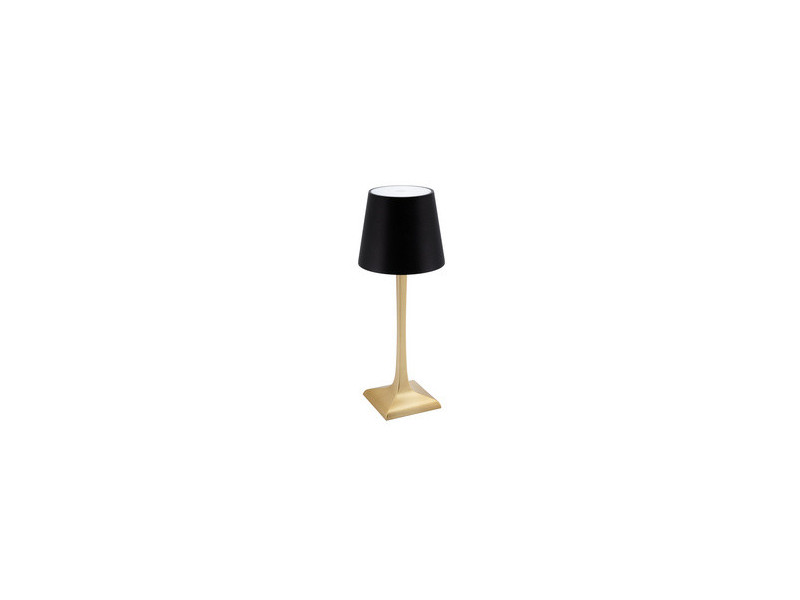 Securit Lampe de bureau LED rechargeable ROME, or/noir
