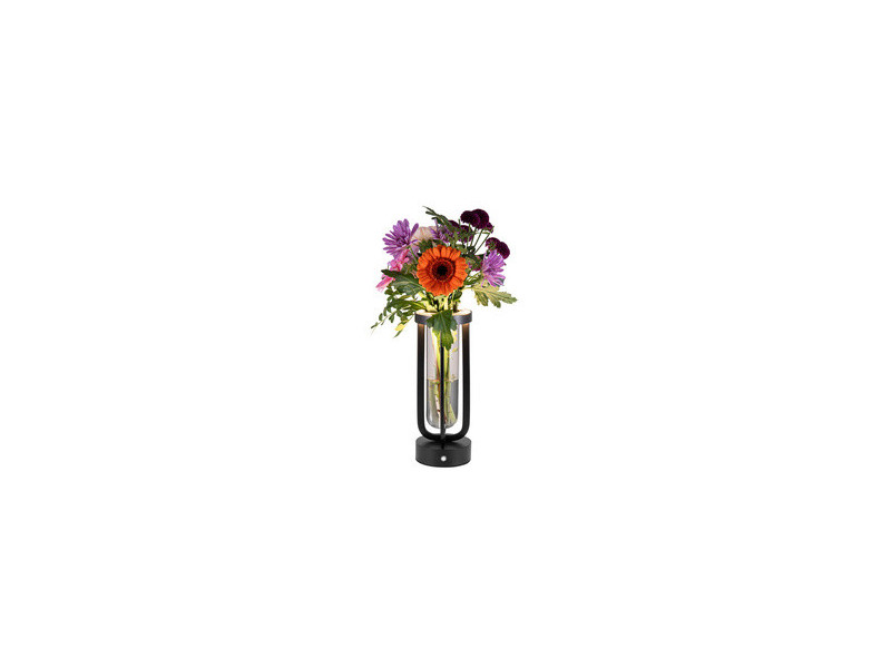 Securit Lampe de bureau LED rechargeable FLORENCE, noir
