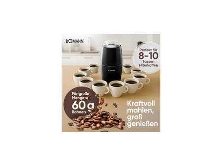 BOMANN Moulin à café KSW 6088 CB, 150 W, inox