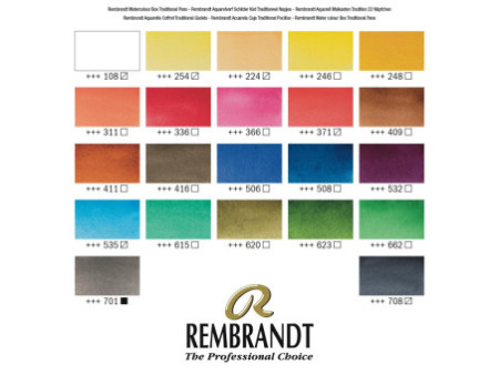 ROYAL TALENS REMBRANDT Kit aquarelle, godets