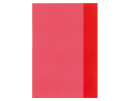 herlitz Protège-cahier format A4, en PP, rouge transparent