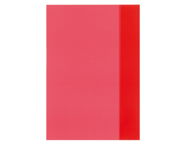 herlitz Protège-cahier format A4, en PP, rouge transparent