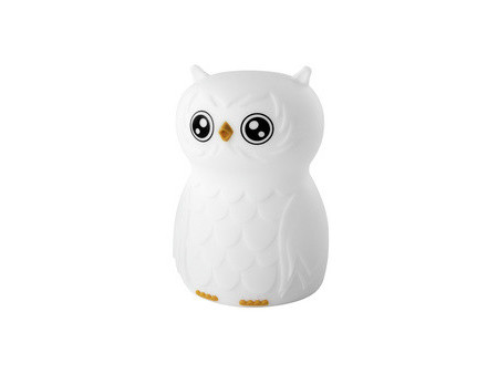 ANSMANN Veilleuse en silicone Hibou Finn, blanc
