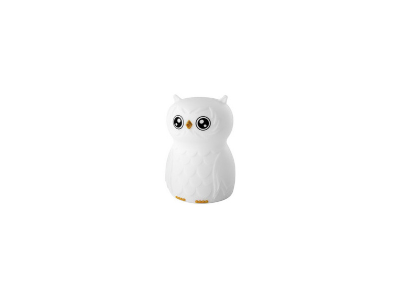 ANSMANN Veilleuse en silicone Hibou Finn, blanc