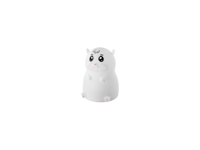 ANSMANN Veilleuse en silicone Hamster Lilli, blanc