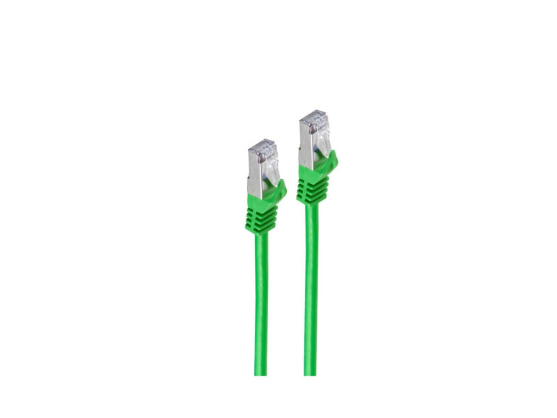 shiverpeaks BASIC-S câble patch, Cat. 6A, S/FTP, vert,0,25 m