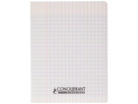 CONQUERANT CLASSIQUE Cahier 170 x 220 mm, séyès, incolore