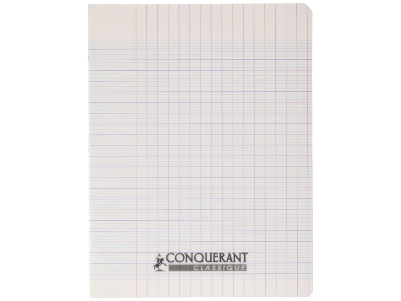 CONQUERANT CLASSIQUE Cahier 170 x 220 mm, séyès, incolore