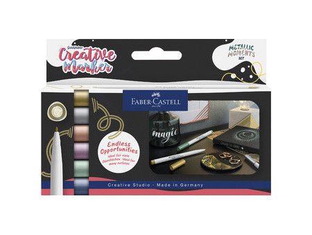 FABER-CASTELL Creative Marker GOLDFABER, étui de 6