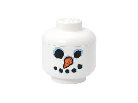 LEGO Boîte en forme de tête STORAGE HEAD SNOWMAN, L, blanc