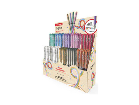 uni-ball Stylo encre gel SIGNO broad, présentoir de 120