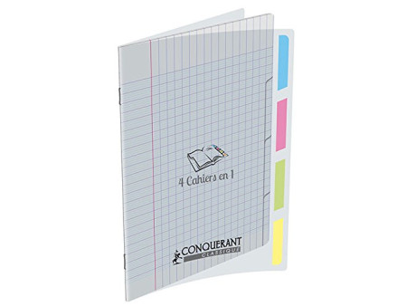 CONQUERANT CLASSIQUE Cahier 'QUATTRO', 170 x 220 mm, seyès