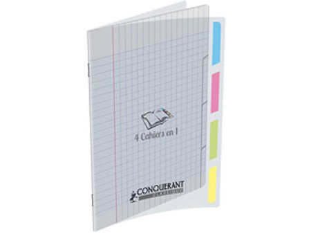 CONQUERANT CLASSIQUE Cahier 'QUATTRO', 170 x 220 mm, seyès