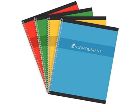 CONQUERANT SEPT Cahier reliure intégrale, 240 x 320 mm Seyès