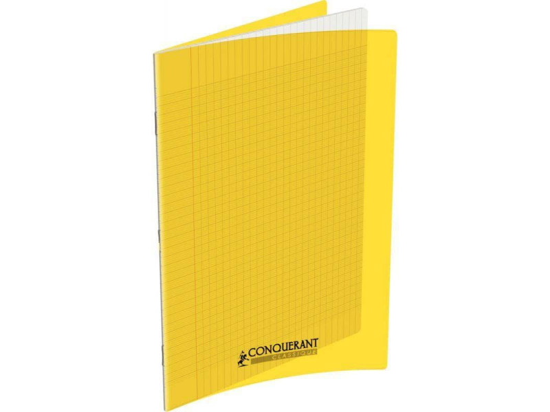 CONQUERANT CLASSIQUE Cahier 240 x 320 mm, Seyès, jaune