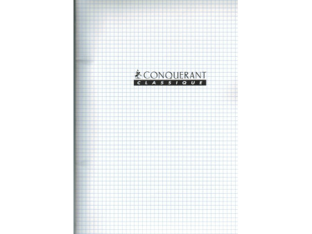 CONQUERANT CLASSIQUE Cahier 210 x 297 mm, Q5x5, incolore