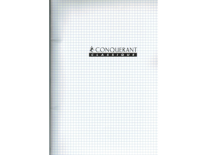 CONQUERANT CLASSIQUE Cahier 210 x 297 mm, Q5x5, incolore