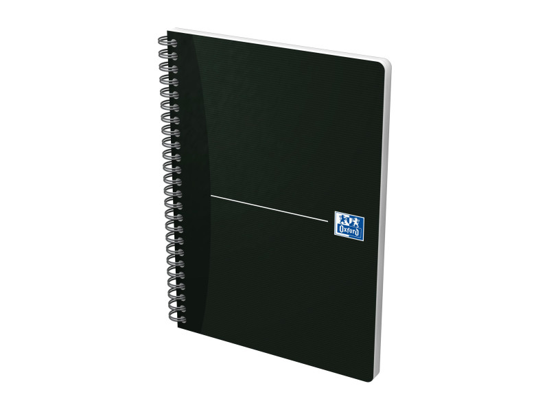 Oxford Cahier à reliure spirale 'Smart Black', A5, noir