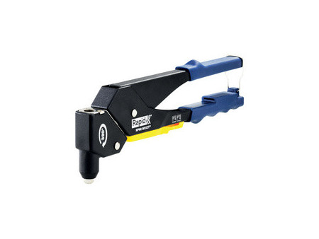 Rapid Pince à riveter RP60 Multi, tête pivotante, bleu/jaune