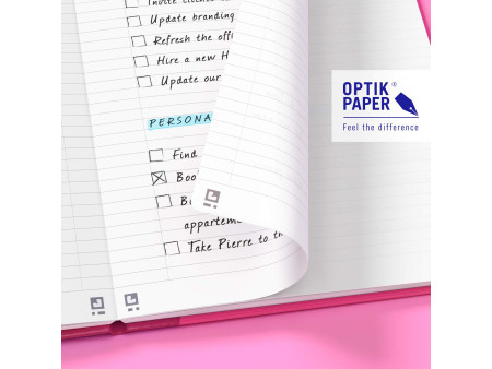 Oxford Carnet de notes Signature, A5, ligné, fuchsia