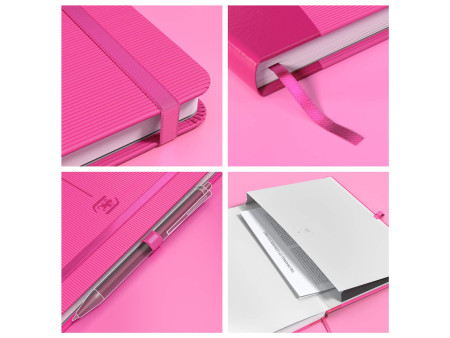 Oxford Carnet de notes Signature, A5, ligné, fuchsia