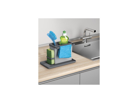 metaltex Rangement pour évier Tidytex, plastique, gris