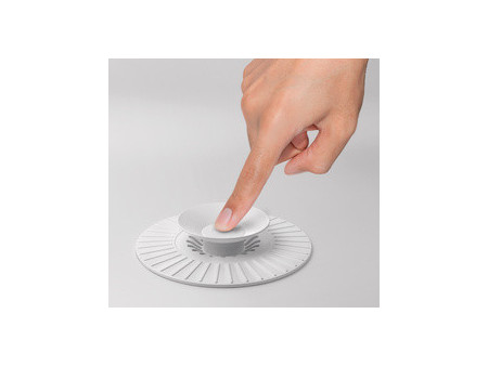 metaltex Bouchon d'évier universel, silicone, blanc