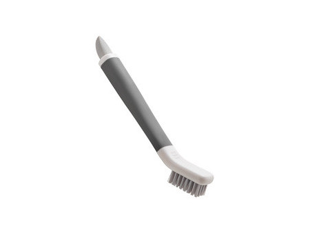 metaltex Brosse/grattoir 2 en 1 pour joints, blanc/gris