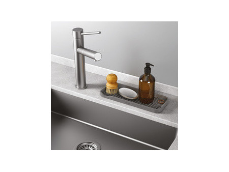 metaltex Rangement silicone pour évier Tidy-Mat XL, gris