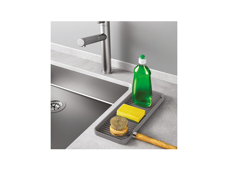metaltex Rangement silicone pour évier Tidy-Mat XL, gris