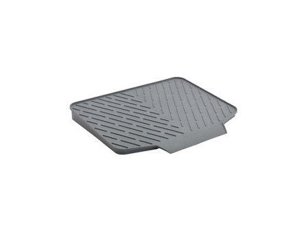 metaltex Tapis d'égouttage Gravity-Duo, caoutchouc, gris