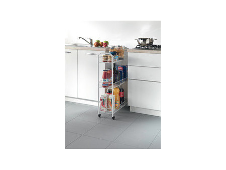 metaltex Desserte multi-usage Slim, 3 niveaux, blanc