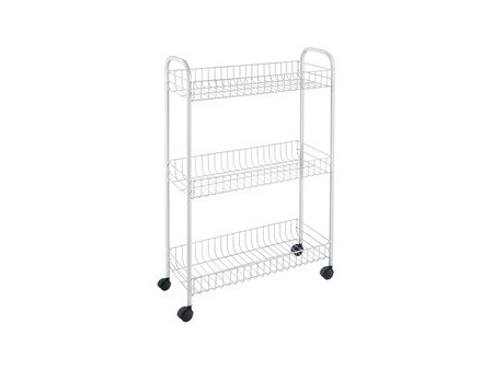 metaltex Desserte multi-usage Slim, 3 niveaux, blanc