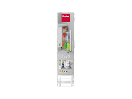 metaltex Desserte multi-usage Fino, 3 niveaux, blanc