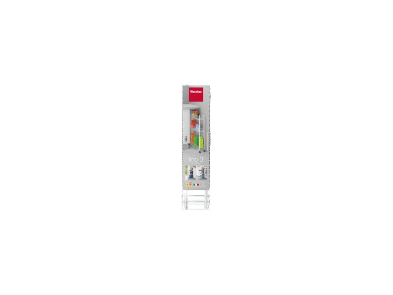 metaltex Desserte multi-usage Fino, 3 niveaux, blanc
