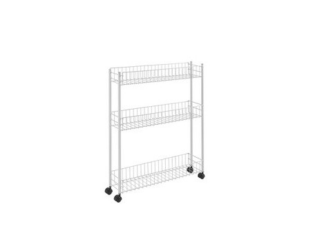 metaltex Desserte multi-usage Fino, 3 niveaux, blanc
