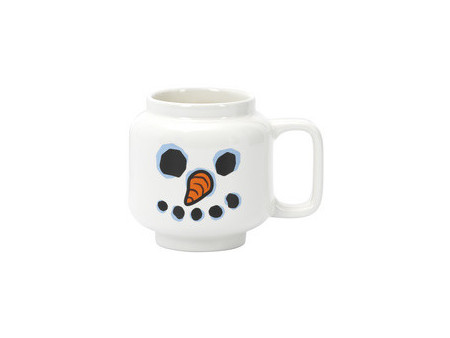 LEGO Tasse à café SNOWMAN, 255 ml, dans un carton, blanc